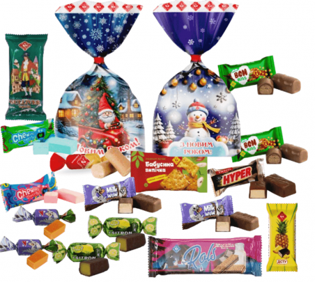 2026 Набор новогодний ВЕСЕЛЫЕ ДРУЗЬЯ (352 г), Житомирские сладости - 19797