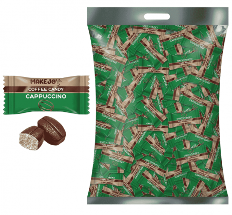 Цукерки карамельні з капучино Coffee Cappuccino (500 г або 1,5 кг), Make Joy - 19731