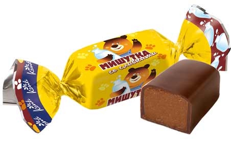 Цукерки Ведмежатко з вершками, (1 кг або 8 кг) Конті, Konti - 19200